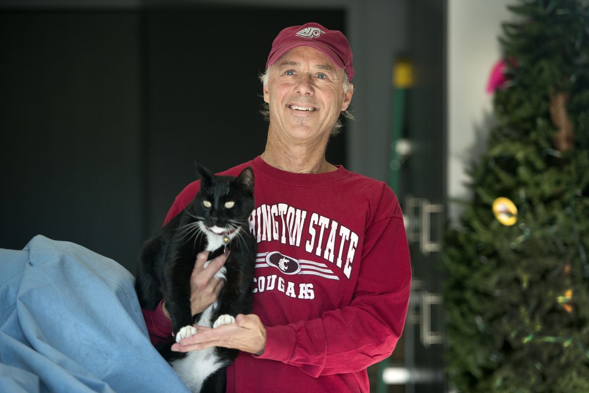 Rutgers graduate and former school mascot Joseph Harari went on to earn his veterinary degree at WSU. “I never, in a million years, would have guessed that one day my two alma maters would be playing each other in football, let alone on my birthday,” he said. (Dan Pelle)