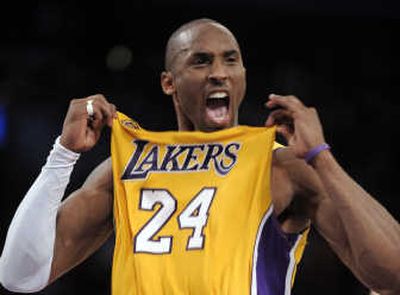 
Lakers guard Kobe Bryant scored 49 points and handed out 10 assists to lead Los Angeles past Denver.Associated Press
 (Associated Press / The Spokesman-Review)
