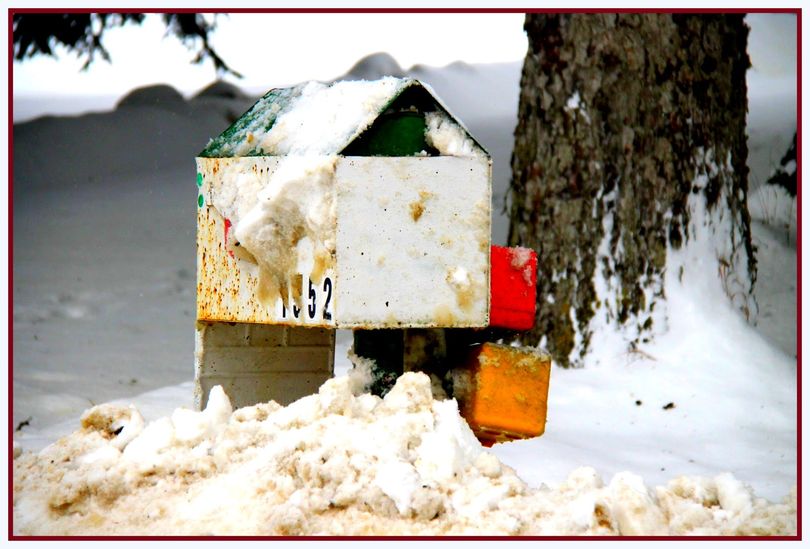 In her Slight Detour post today, Marianne Love/Slight Detour says that a neighbor's mailbox presents 