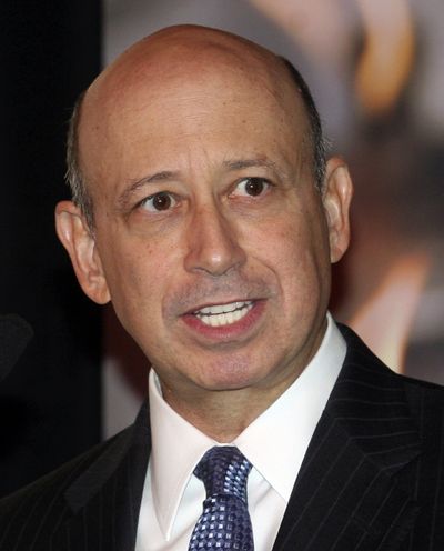 Lloyd Blankfein,  Goldman Sachs CEO, says Wall Street compensation needs to be overhauled. Among his suggestions: less compensation in salary, more in stock. (David Karp / The Spokesman-Review)
