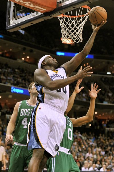 Memphis’ Zach Randolph had 16 points and 16 rebounds in win. (Associated Press)