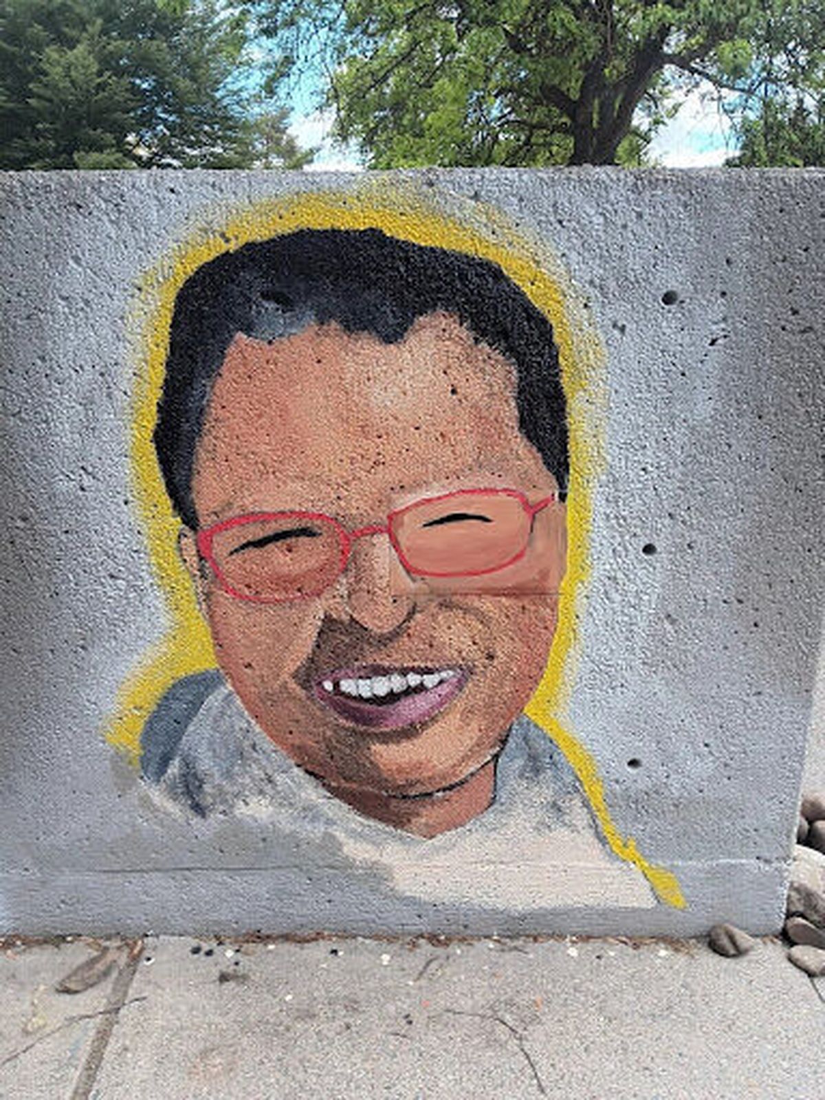 A mural of Sandy Williams was painted May 29 at the Spokane Community College campus as part of a collaboration between the Carl Maxey Center, SCC and Adams Elementary.  (Courtesy)