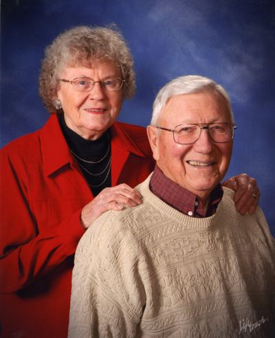 Homer and Yvonne Midtlyng of Spokane will have been married 60 years on July 14, 2016. (Courtesy photo)