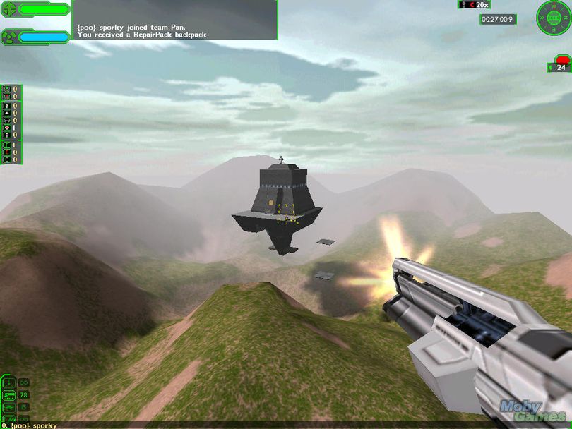 Starsiege: Tribes was an online shooter that stressed vertical movement and twitchy shooting. (Moby Games image) (Moby Games)