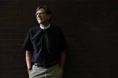Brian Prior, an Episcopal priest, says “the key is to not over-exaggerate the crisis and under-exaggerate the good news.” (Jesse Tinsley / The Spokesman-Review)
