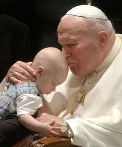 
 Pope John Paul II is on the fast track to sainthood.
 (File/Associated Press / The Spokesman-Review)
