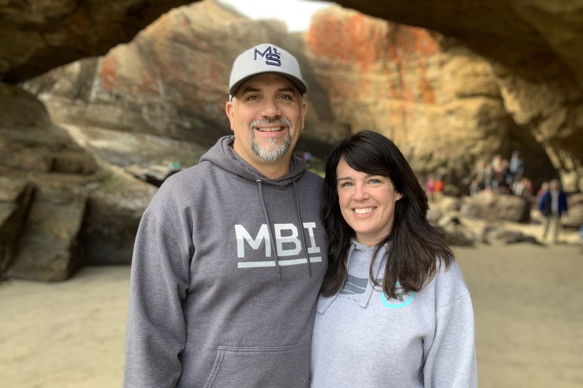 Chris and Brenna Sloan were approached 17 years ago about helping provide meals to students on weekends. It blossomed into Bite2Go, which now helps more than 12,000 students.  (Courtesy of Chris Sloan)