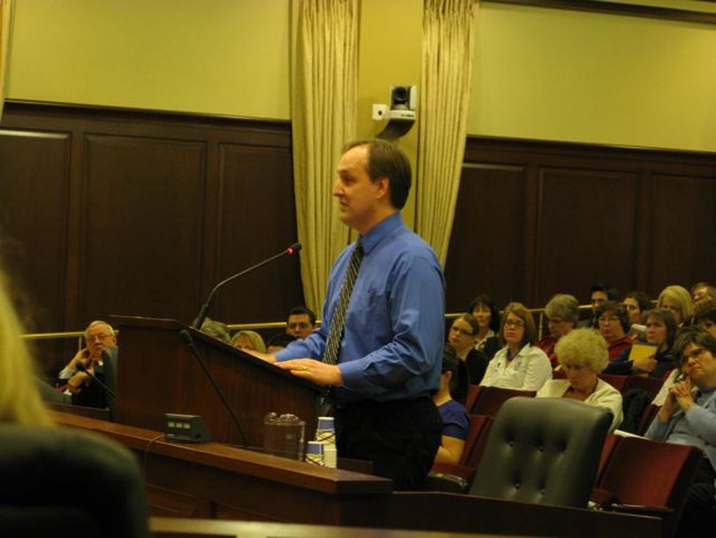 Lake City High teacher Tim Sandford, testifying on the Luna school reform plan, told lawmakers Thursday it's been recently reported that when the Titanic hit the iceberg, if the captain had stopped the ship, it would've slowed the in-rush of water and allowed everyone on the ship to escape alive; he said, 