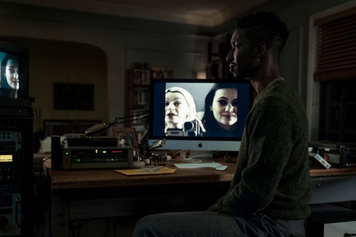 In this promotional image from Netflix, Mamoudou Athie portrays video archivist Dan Turner in the found-footage thriller series “Archive 81.”  (Netflix)