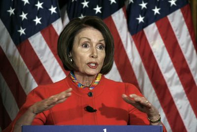 House Speaker Nancy Pelosi holds her weekly news conference on Thursday.  (Associated Press / The Spokesman-Review)