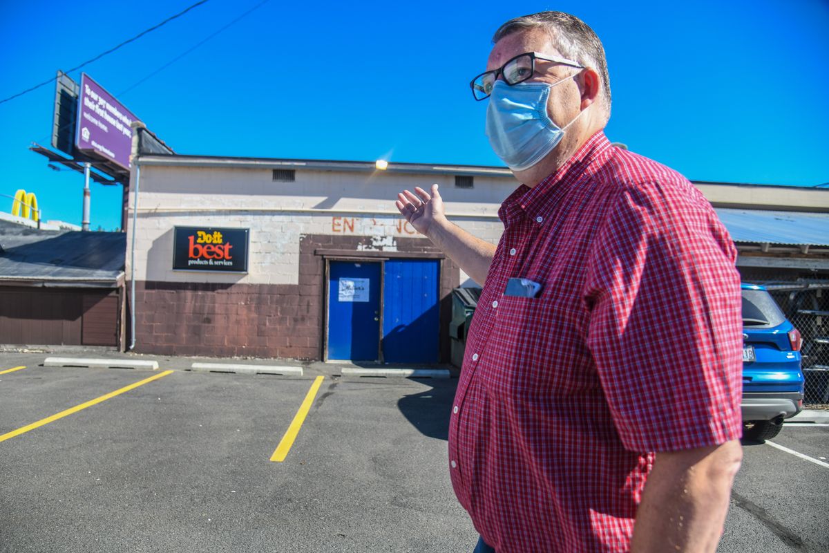 Stace Heston plans to turn the rear entrance to Miller’s Hardware into an outdoor garden center.  (DAN PELLE/THE SPOKESMAN-REVIEW)