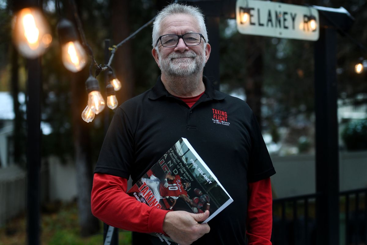 Retired sports writer Paul Delaney is photographed at his home on Nov. 24.  (Kathy Plonka/The Spokesman-Review)