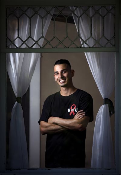 David Rendon. a gay, HIV-positive man has been working to spread the word that people in treatment with an undetectable viral load cannot transmit the HIV virus sexually. (Colin Mulvany / The Spokesman-Review)