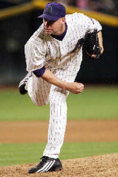 The Arizona Diamondbacks released pitcher Jason Grimsley the day after authorities raided his residence.
(Associated Press / The Spokesman-Review)