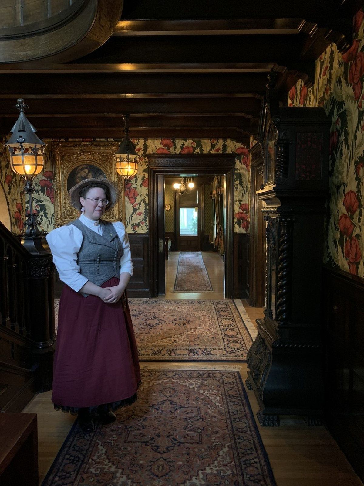 Patricia Meredith poses at the Campbell House.  (Corin Faye)