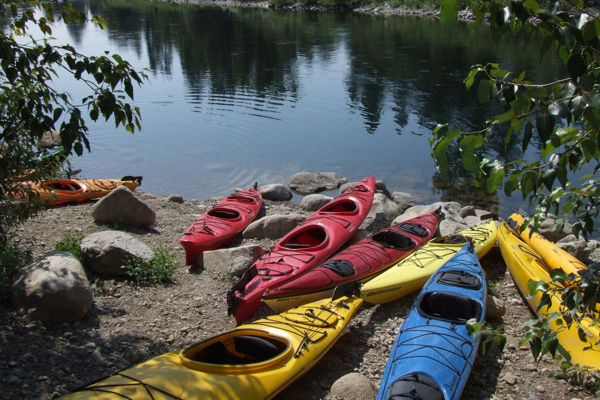 The Spokane River Forum has been organizing outings along the Spokane River this year, sharing details about its history, challenges and opportunities.  (Paul K. Haeder / Down to Earth NW Correspondent)