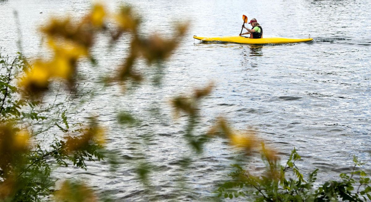 Julie Dalsaso launched her kayak from a public access point on at Blackwell Island owned by the City of Coeur d