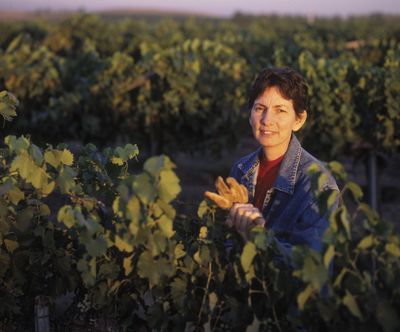Joy Andersen is the longtime head winemaker for Snoqualmie Vineyards in Paterson, Wash. At left: House Wine’s Steak House Cab is a popular wine that is priced to enjoy any night of the week.