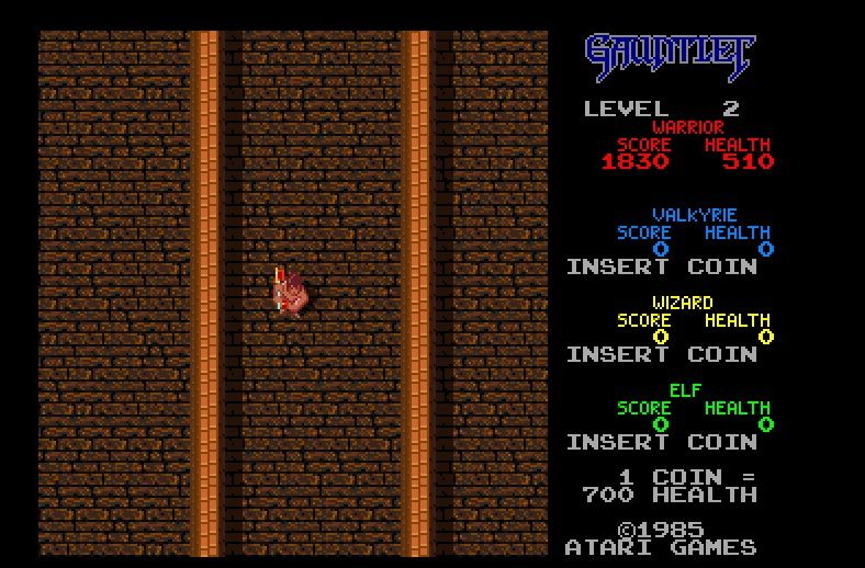 A screenshot of Gauntlet running in Internet browser