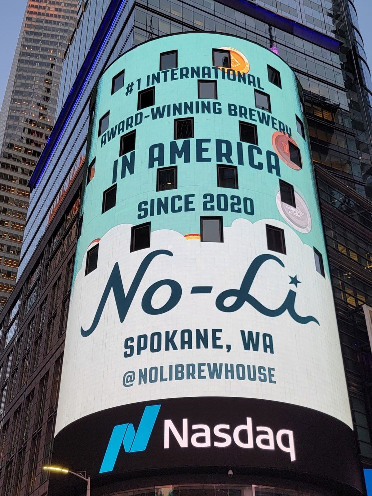 No-Li Brewhouse featured on Nasdaq