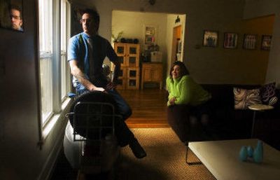 
Jonny and Robin Louis moved into their Browne's Addition house four months ago after marrying, and have since melded their styles. 
 (Kathryn Stevens / The Spokesman-Review)