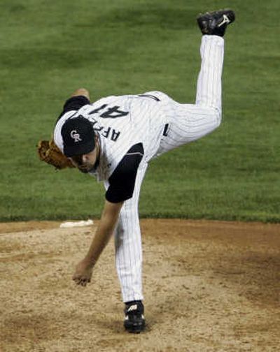 
Northwest Christian graduate Jeremy Affeldt, who pitched for Colorado in the World Series, said the  report didn't surprise him. Rocky Mountain News
 (Rocky Mountain News / The Spokesman-Review)