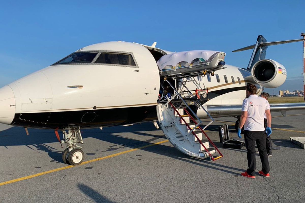 In this photo provided by Alexei Navalny