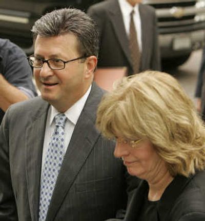 
Joe Nacchio, the former head of Qwest Communications, arrives at the federal courthouse with his wife Anne, on Friday. Associated Press
 (Associated Press / The Spokesman-Review)