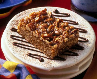 
Maple Pecan Oatmeal Bars are an appealing treat to bake during any season. 
 (Associated Press / The Spokesman-Review)