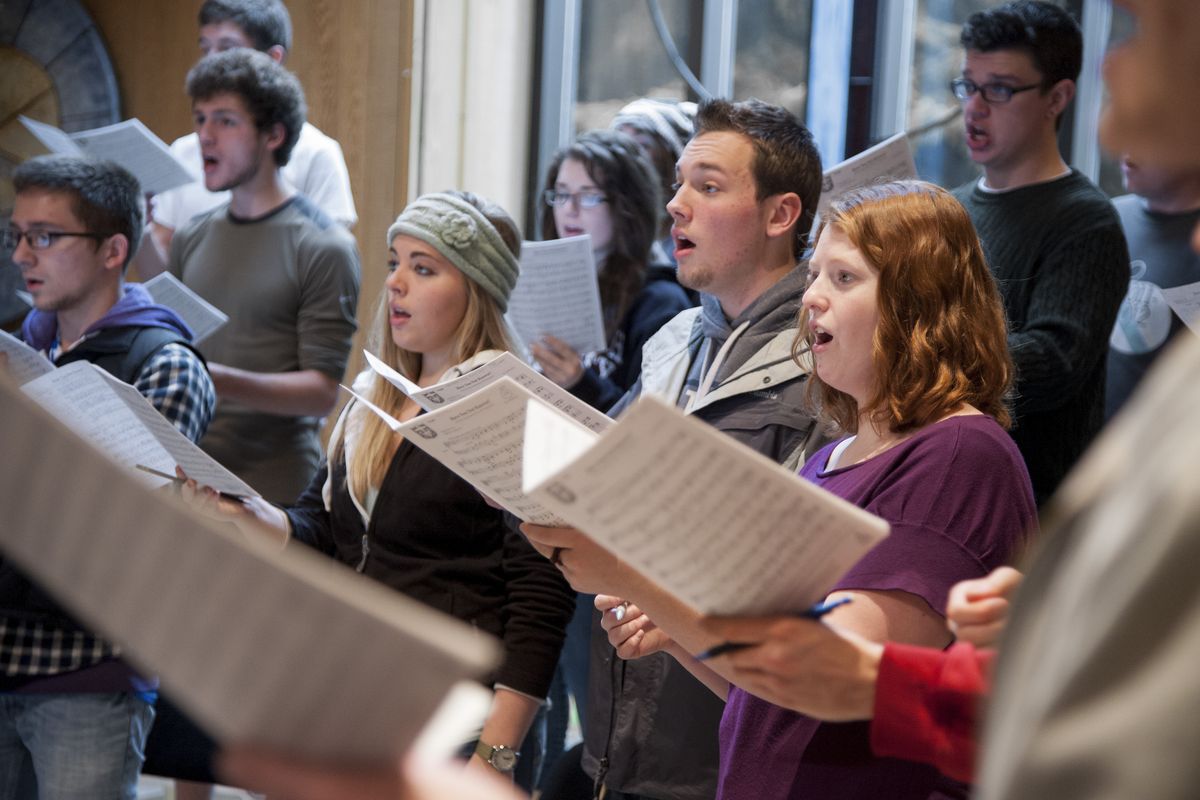 Whitworth University’s choir is set to perform its annual Christmas concerts this weekend at the Martin Woldson Theater at the Fox. (Colin Mulvany)