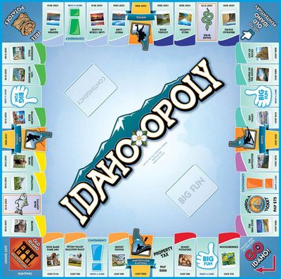 Idaho-opoly is a new take on the classic Monopoly game, exchanging Idaho locations for Boardwalk and Park Place. (Late for the Sky)