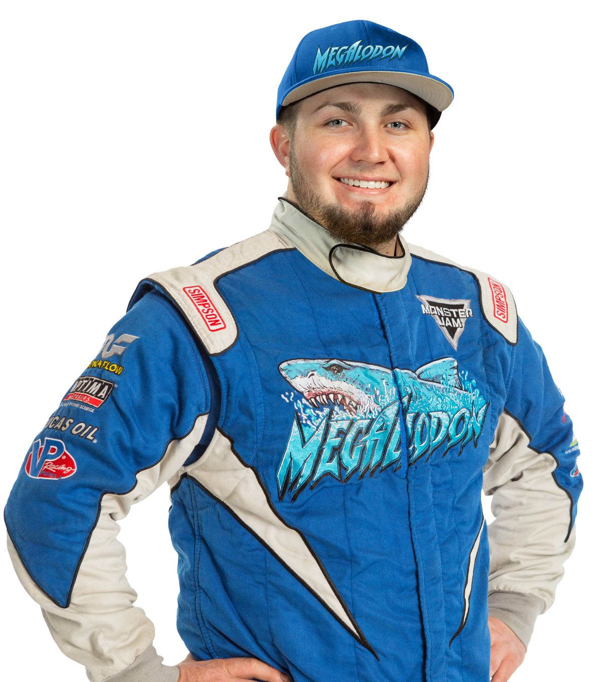 Tristan England, 25, of Texas will be driving Megalodon at Monster Jam at Spokane Arena this weekend.  (Feld Entertainment)