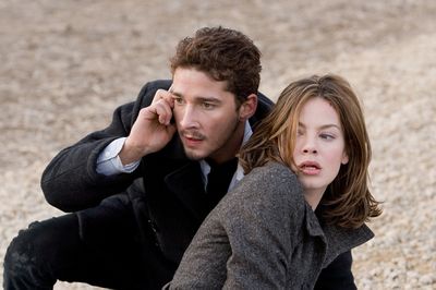 Shia LaBeouf, left, and Michelle Monaghan play two unsuspecting Americans drawn into a mysterious conspiracy in “Eagle Eye.” (Associated Press / The Spokesman-Review)