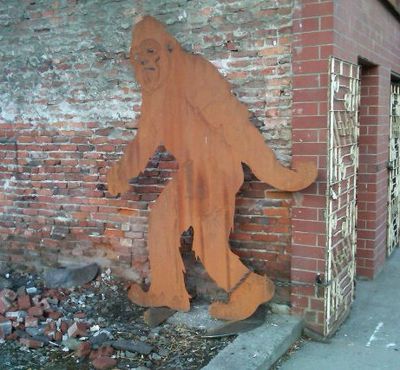 A steel cutout of Sasquatch was taken from a downtown retailer, and recovered Wednesday at Medical Lake High School (Roost retail store)