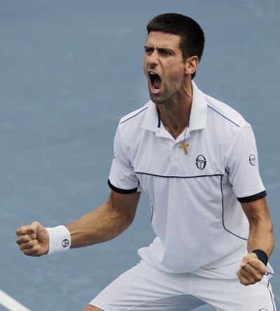 Novak Djokovic beat Roger Federer to make the U.S. Open finals. (Associated Press)