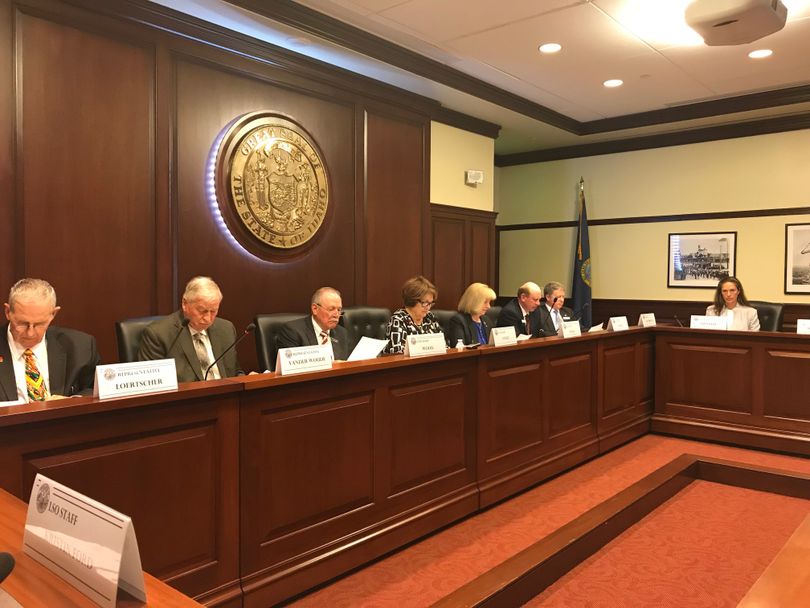 The new legislative interim committee on campaign finance reform holds its first meeting on Tuesday, March 27, 2018. (The Spokesman-Review / Betsy Z. Russell)