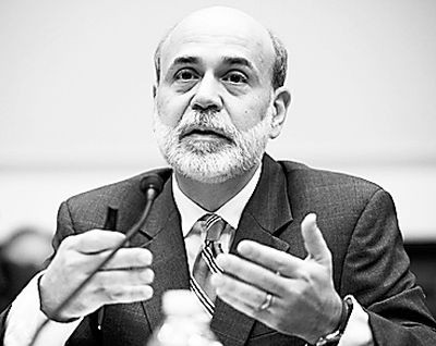 Federal Reserve Board Chairman Ben Bernanke and other Fed bosses believe the U.S. economic recovery is on pace but will take some time. (Associated Press)