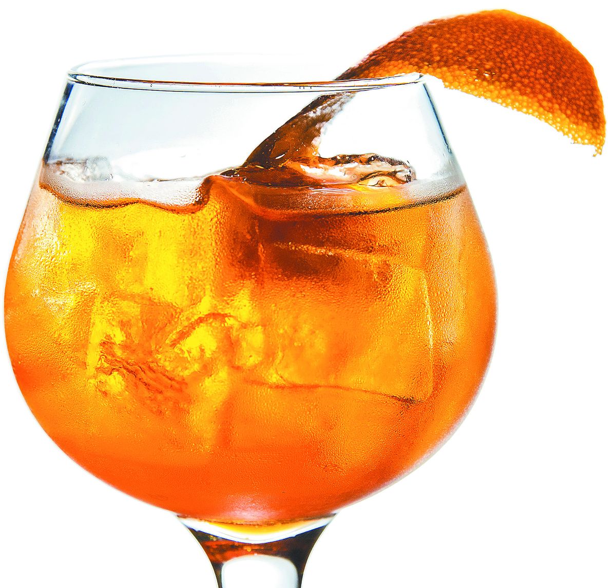 A barrel-aged cocktail at Italia Trattoria. (Colin Mulvany)
