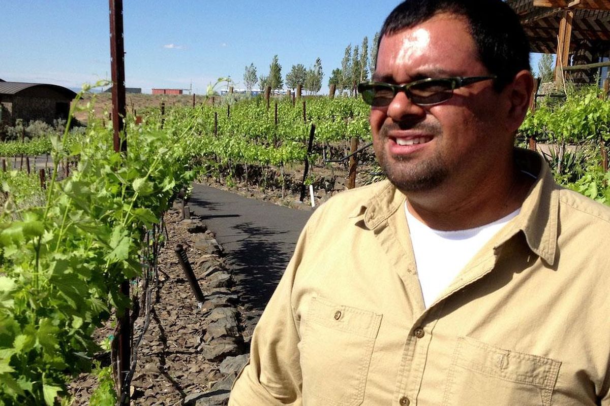 Freddy Arredondo, a graduate of Walla Walla Community Colleges acclaimed winemaking program, is the winemaker at his familys Cave B Estate Winery in George, Wash. (Eric Degerman/Great Northwest Wi / Photos by Eric Degerman Great Northwest Wine)