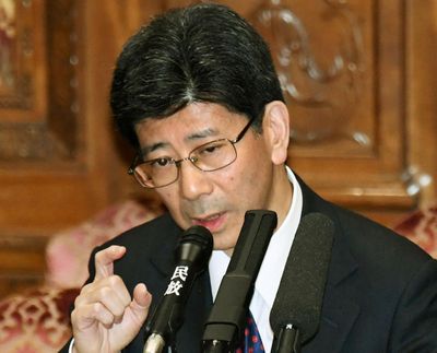 National Tax Agency chief Nobuhisa Sagawa answers a question during a budget committee of the Upper House in March 2017 in Tokyo. Japan’s tax agency chief promoted to the post after dealing with a scandal linked to First Lady Akie Abe resigned Friday, March 9, 2018 and another official also involving the case was found dead in an apparent suicide, rattling Prime Minister Shinzo Abe’s government. (Yoshinobu Shimizu / Associated Press)