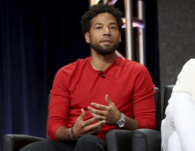 Jussie Smollett participates in the “Empire” panel during the FOX Television Critics Association Summer Press Tour Aug. 8, 2017, at the Beverly Hilton in Beverly Hills, Calif. Chicago’s top prosecutor has recused herself from the investigation into the attack reported by Smollett. Cook County State’s Attorney Kim Foxx offered few specifics when announcing she was stepping back Tuesday, Feb. 19, 2019. (Willy Sanjuan / Willy Sanjuan/Invision/AP)