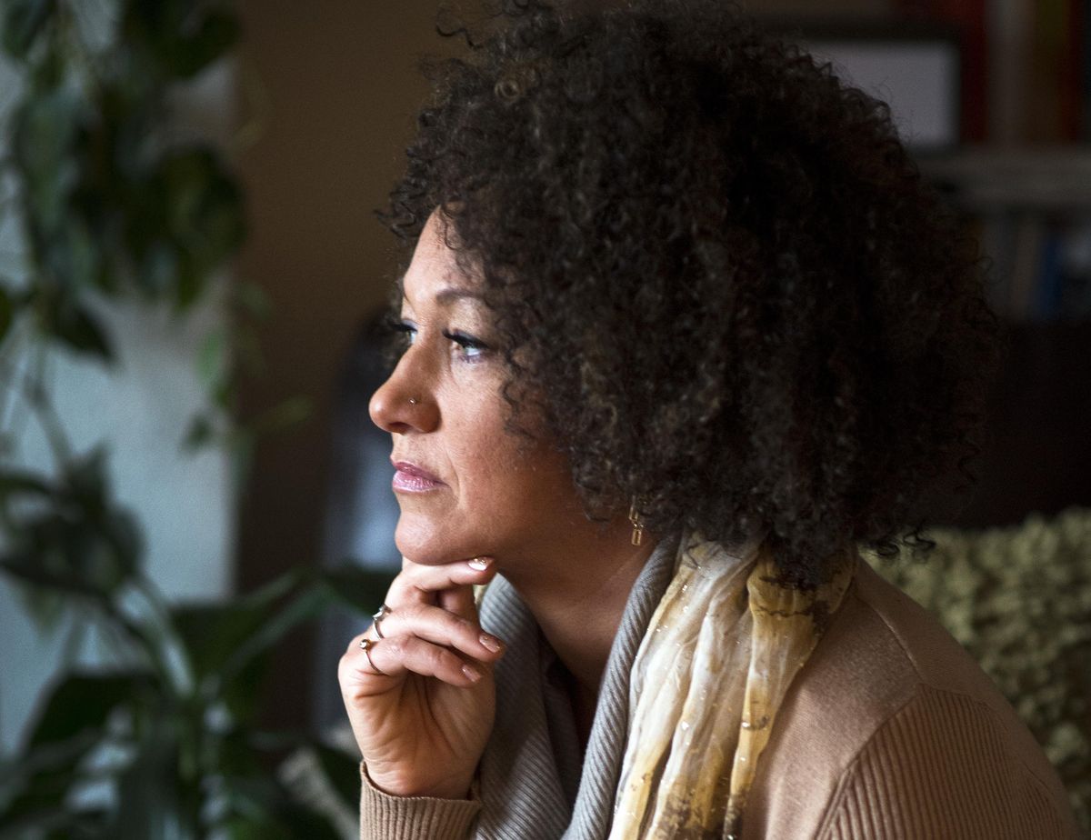 In this March 2, 2015, file photo, Rachel Dolezal, president of the Spokane chapter of the NAACP, poses for a photo in her Spokane home. (Colin Mulvany / The Spokesman-Review)