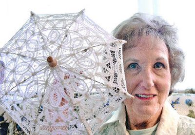 
Theresa Groves keeps a collection of hand-made lace items from around the world in her Spokane home.  
 (Photos by BRIAN PLONKA/ / The Spokesman-Review)