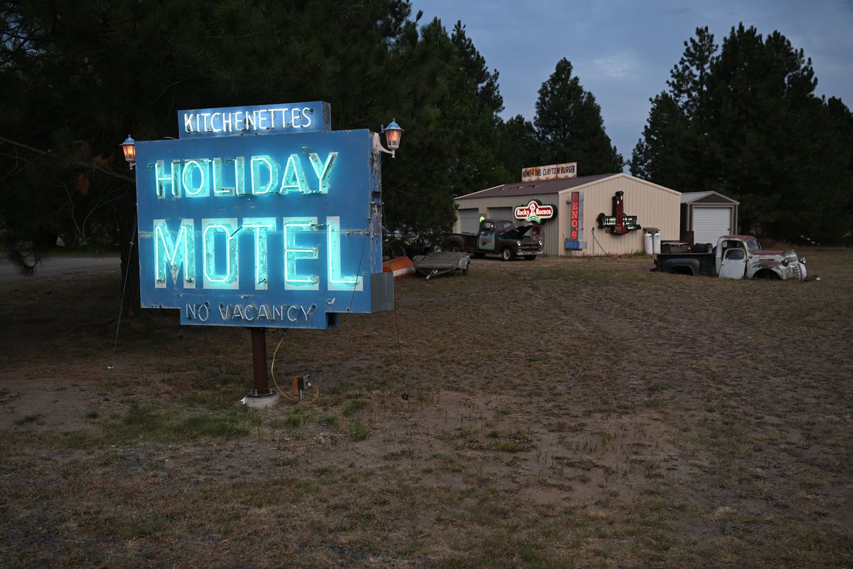 Spokane's iconic neon signs being saved in Bovey Boneyard Aug. 8