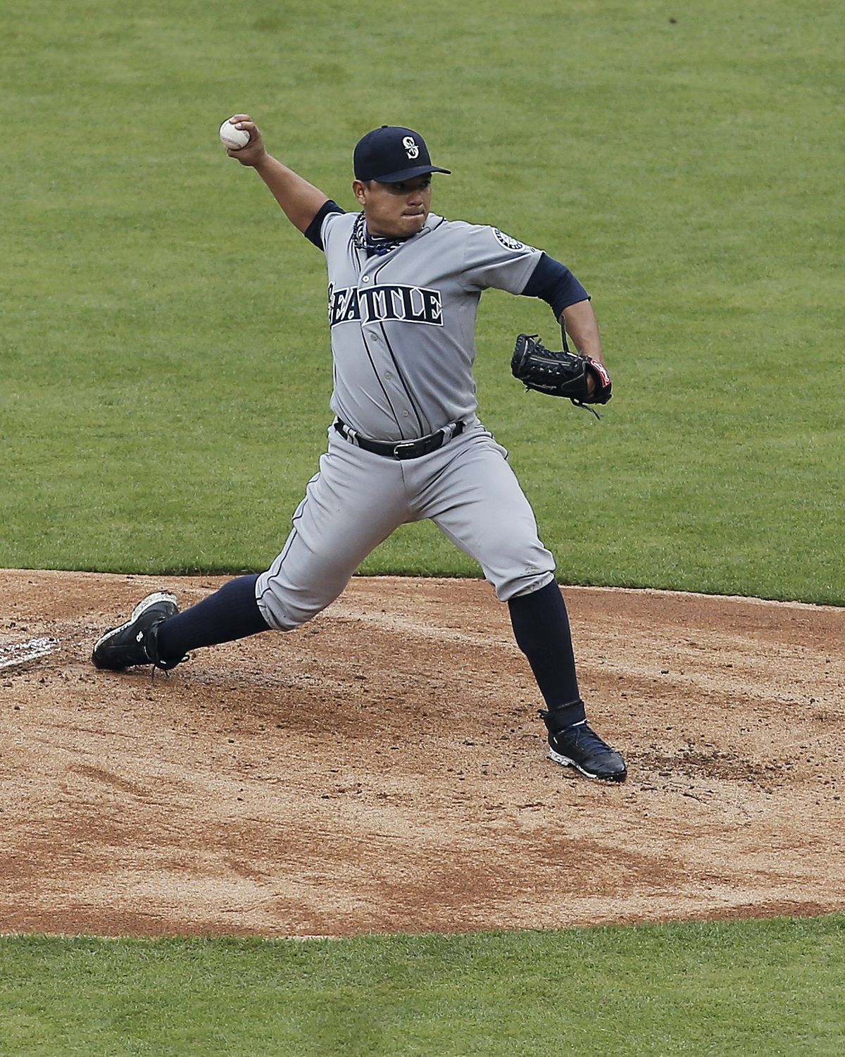 Mariners starting pitcher Erasmo Ramirez lasted just two innings against Texas. (Associated Press)