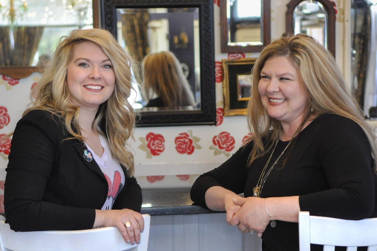 Taylor Jane ”TJ” Taylor and her mom, Jill Davis, have been planning their Alice-in-Wonderland-themed restaurant for more than 10 years. Ten/6 opened May 9 in Midtown Coeur dAlene. (Adriana Janovich / The Spokesman-Review)