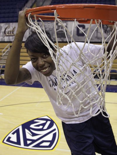 Former California Bears basketball player Tierra Rogers strikes a pose. (Associated Press)