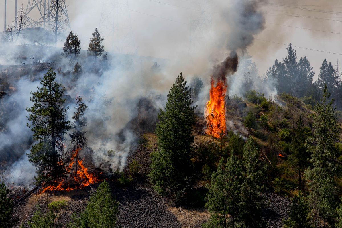Coulee Hite Road Fire July 4, 2017 The SpokesmanReview