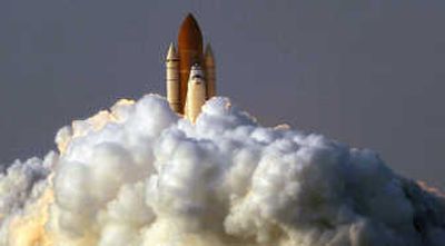 
Space shuttle Endeavour lifts off Wednesday from the Kennedy Space Center in Cape Canaveral, Fla.Associated Press photos
 (Associated Press photos / The Spokesman-Review)
