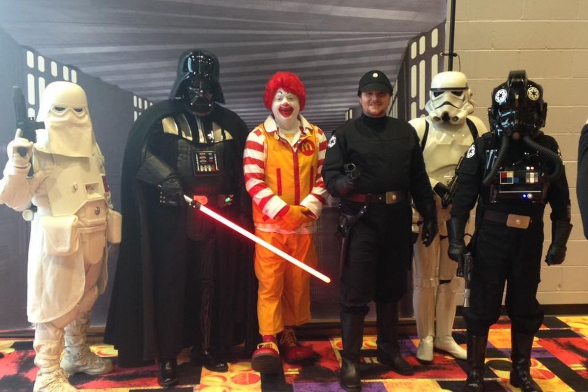 Members of Havoc Squad at an appearance at the Ronald McDonald House Triple Play fundraiser. (Courtesy of Warren Mundell)